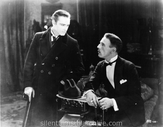 John Barrymore and Roland Young in SHERLOCK HOLMES (1922)
