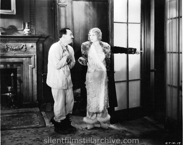 Raymond Griffith and Barbara Leonard in THE SLEEPING PORCH (1929).