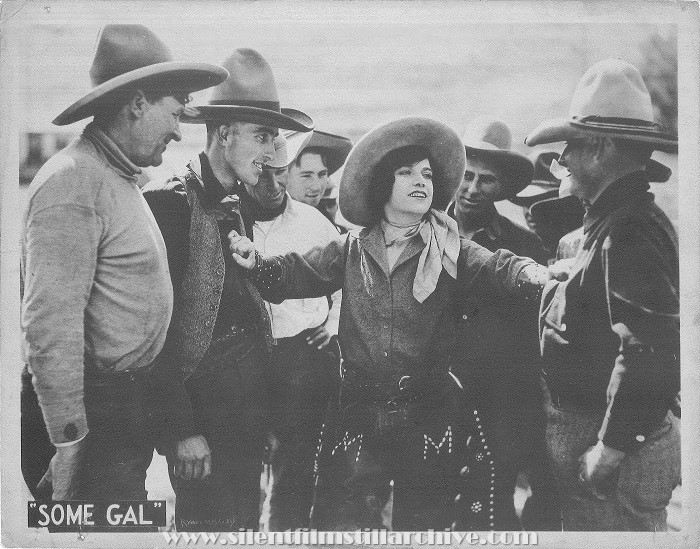 Lobby card for SOME GAL (1919) with Texas Guinan