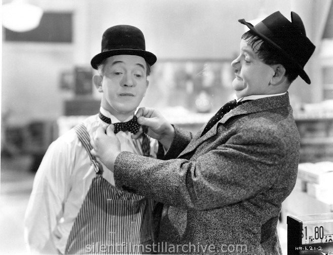 Stan Laurel and Oliver Hardy in TIT FOR TAT (1935)