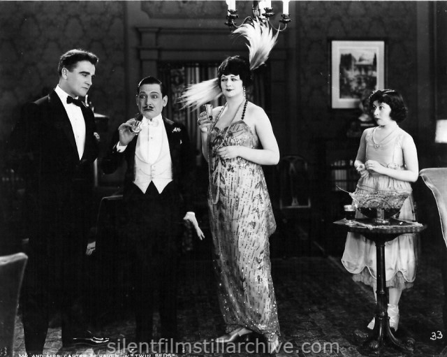 William Desmond, Carter DeHaven, Helen Raymond and Flora DeHaven in TWIN BEDS (1920)