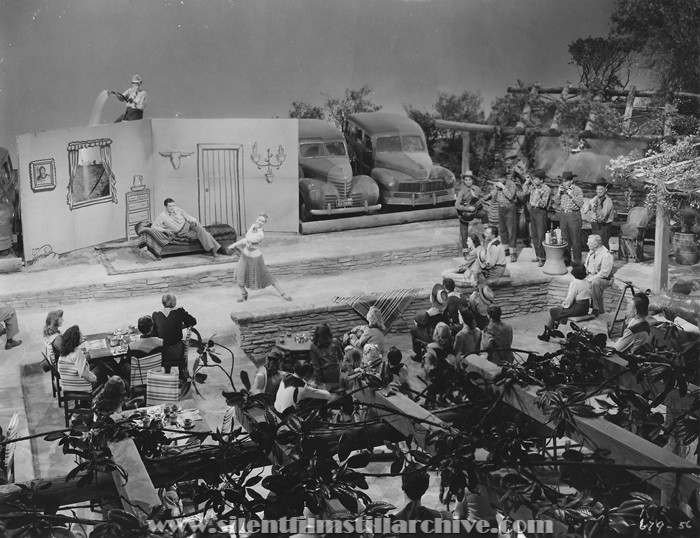 Dennis Morgan, Penny Edwards, and the Philharmonica Trio in TWO GUYS FROM TEXAS (1948)