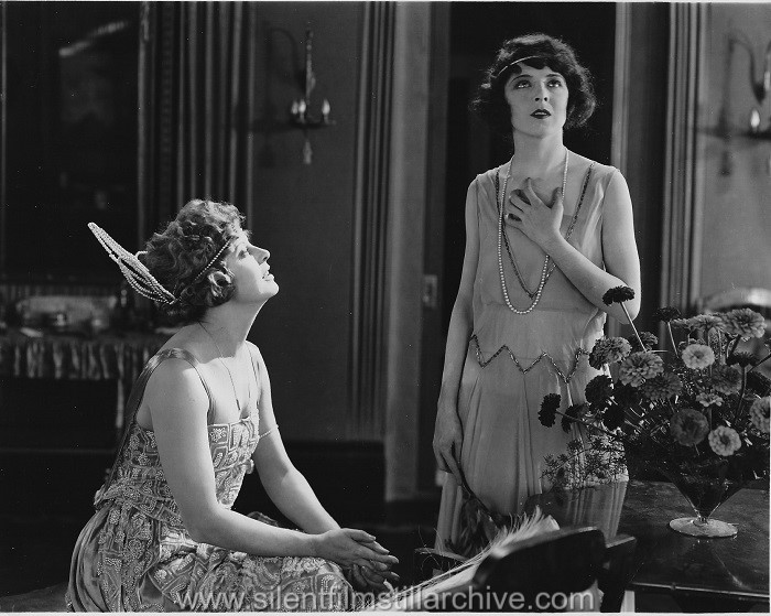 Gertrude Astor and Colleen Moore in THE WALL FLOWER (1922)