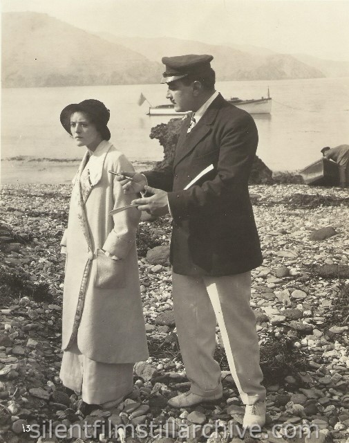 Edith Taliaferro and Al Garcia in YOUNG ROMANCE (1915).